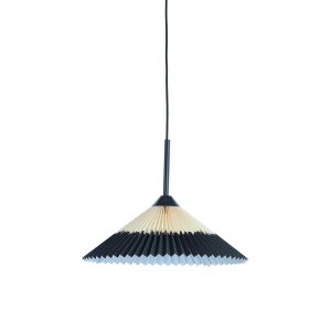 Light & Living hanglamp Pleated – zwart – Ø45cm Light & Living hanglamp Pleated – zwart – Ø45cm