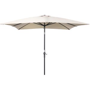 Lotus parasol – 250×250 cm – carbon black – ecru Lotus parasol – 250×250 cm – carbon black – ecru