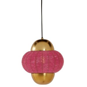 Light & Living hanglamp CETARA – Ø26x28cm – roze Light & Living hanglamp CETARA – Ø26x28cm – roze