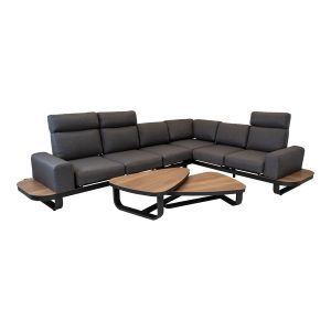 Lesli Living loungebank Zanzibar – antraciet – 102x80x35cm Lesli Living loungebank Zanzibar – antraciet – 102x80x35cm