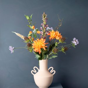 Madame Fleurie Garden Whisper Boeket inclusief Vaas – Luxe Zijden bloe