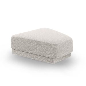 Micadoni Poef Miley structurele stof geld – 79x88x40cm Micadoni Poef Miley structurele stof geld – 79x88x40cm
