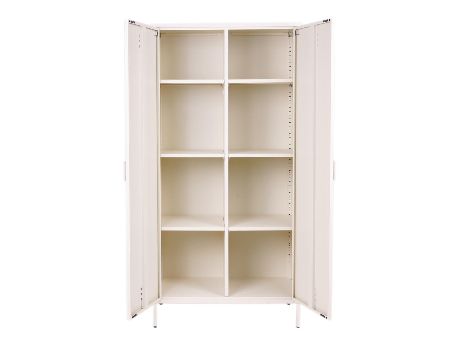 MaximaVida metalen kleding lockerkast Finn 90 x 50 x 185 cm ivoor - 8
