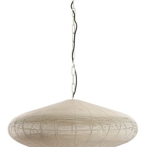 Light & Living hanglamp BAHOTO – wit – Ø60x23cm Light & Living hanglamp BAHOTO – wit – Ø60x23cm