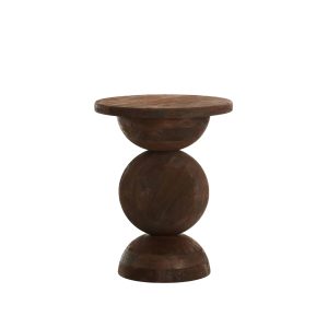 Light & Living bijzettafel Mirto – bruin – Ø40cm Light & Living bijzettafel Mirto – bruin – Ø40cm