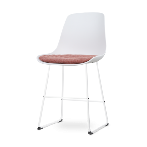 Nolon Nino-Liv Barkruk Wit – Terracotta Kussen – Wit Frame – 65cm Nolon Nino-Liv Barkruk Wit – Terracotta Kussen – Wit Frame – 65cm