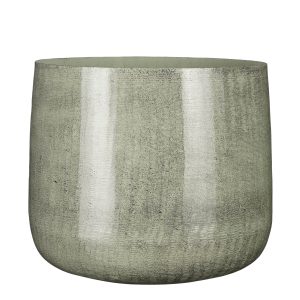 Mica Decorations Benson Bloempot – H27 x Ø32 cm – Metaal – Lichtgrijs Mica Decorations Benson Bloempot – H27 x Ø32 cm – Metaal – Lichtgrijs