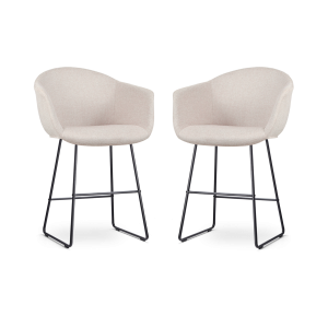 Nolon Nino-Otis Barkrukken Set van 2 – Beige – Zwart – 65 cm Nolon Nino-Otis Barkrukken Set van 2 – Beige – Zwart – 65 cm