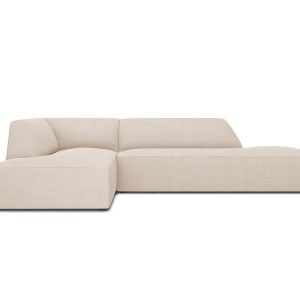 Micadoni linker hoekbank Ruby 4-zits, structurele stof, beige – 180×27 Micadoni linker hoekbank Ruby 4-zits, structurele stof, beige – 180×27
