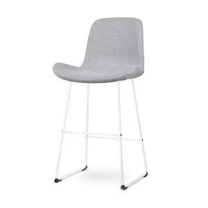 Nolon Nino-Fé Barkruk Lichtgrijs – Wit Onderstel – 75 cm