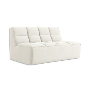 LaMiaSofa Tweezits modulaire bank Belluno – velours – lichtbeige – 160