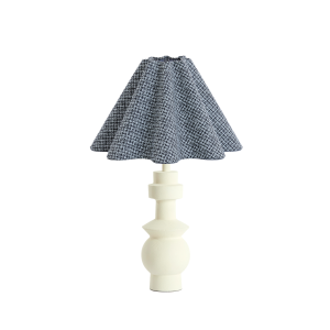 Tafellamp Esino/Bezaha – Crème/Wit – Ø35x46cm Tafellamp Esino/Bezaha – Crème/Wit – Ø35x46cm