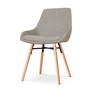 Nolon Nena-Isa Eetkamerstoel Warm Grijs – Stof – Houten Poten Nolon Nena-Isa Eetkamerstoel Warm Grijs – Stof – Houten Poten