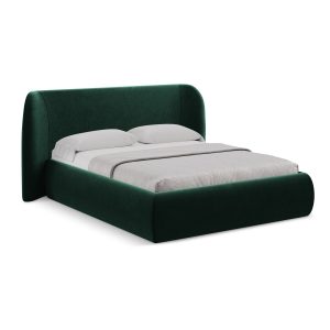 LaMiaSofa Bed met opbergruimte Trieste – velours – flessengroen – 230x LaMiaSofa Bed met opbergruimte Trieste – velours – flessengroen – 230x