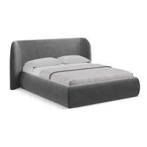LaMiaSofa Bed met opbergruimte Trieste – velours – staal – 210x215x110 LaMiaSofa Bed met opbergruimte Trieste – velours – staal – 210x215x110