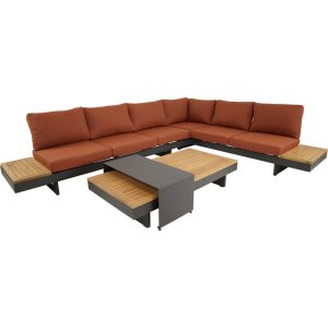 Lesli Living loungebank Barbados – rood – 245x71x70cm Lesli Living loungebank Barbados – rood – 245x71x70cm