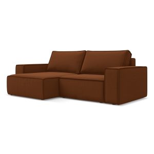 LaMiaSofa hoekbank links Livorno – velours – terracotta – 257x148x82 LaMiaSofa hoekbank links Livorno – velours – terracotta – 257x148x82