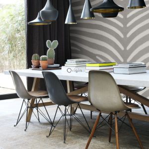 Origin Wallcoverings fotobehang zebra print grijs – 350 x 279 cm – 357 Origin Wallcoverings fotobehang zebra print grijs – 350 x 279 cm – 357