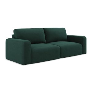LaMiaSofa 3-zits slaapbank Ostia – textuurstof – flessengroen – 244×10 LaMiaSofa 3-zits slaapbank Ostia – textuurstof – flessengroen – 244×10