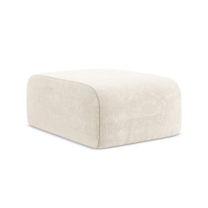 LaMiaSofa Poef Cervo – chenille stof – lichtbeige – 72x94x42 LaMiaSofa Poef Cervo – chenille stof – lichtbeige – 72x94x42
