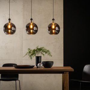 Lucide hanglamp JULIUS – 3xE27 – Fumé Lucide hanglamp JULIUS – 3xE27 – Fumé
