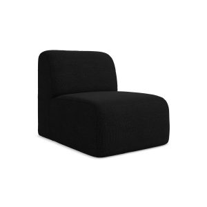 LaMiaSofa Bankmodule midden Cervo – bouclé – zwart – 70x94x75