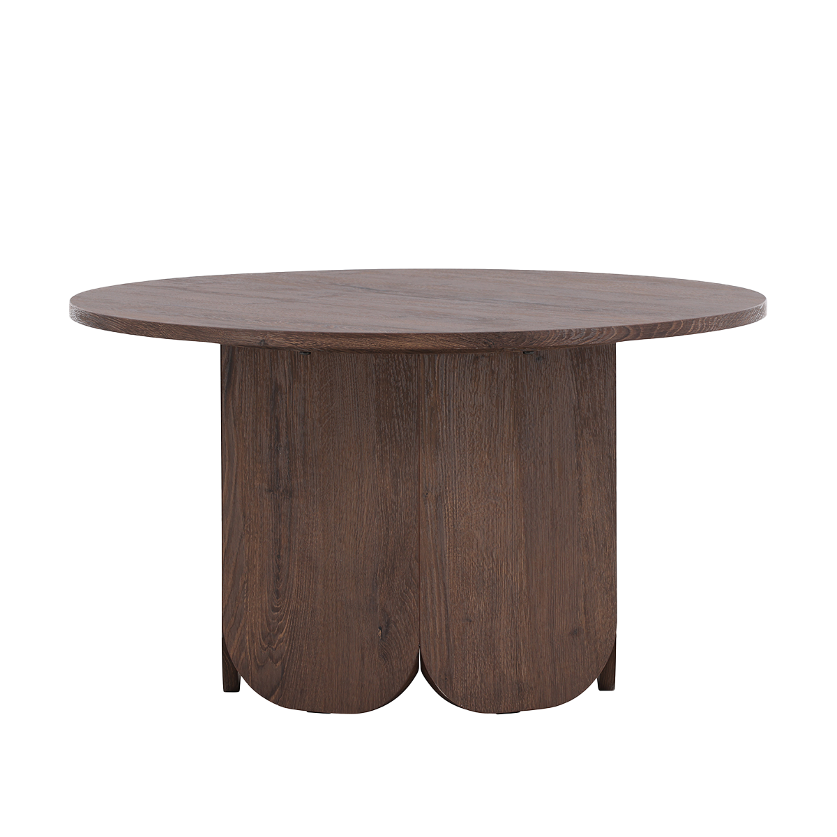 Nest living Naftali Houten Salontafel Donkerbruin - Ø 80 cm
