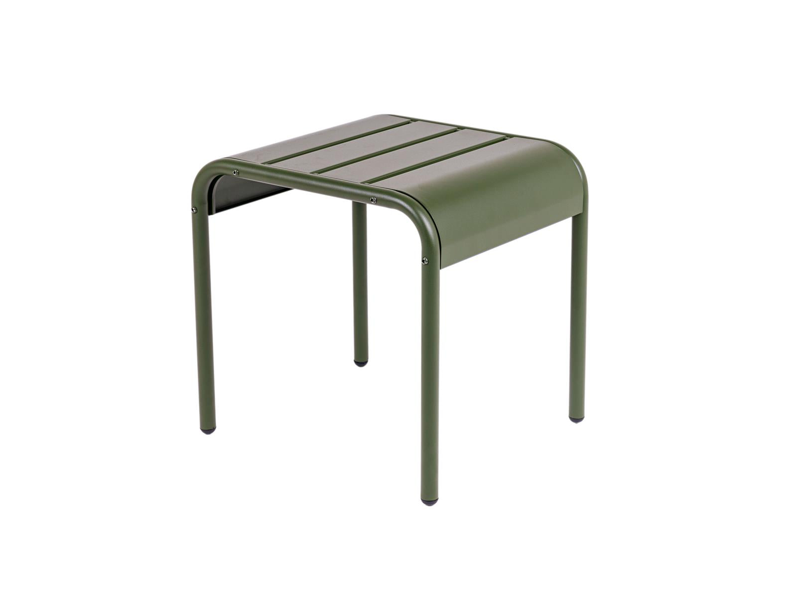 MaximaVida metalen bijzettafel krukje Max 45 cm olijfgroen