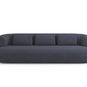 Micadoni Bank Jenny 4-zits, boucle, donkerblauw – 90x226x73cm Micadoni Bank Jenny 4-zits, boucle, donkerblauw – 90x226x73cm