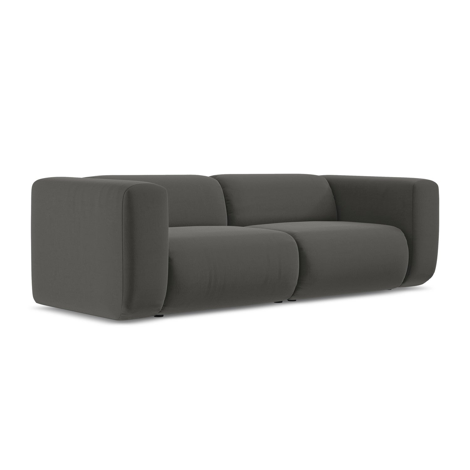 LaMiaSofa 3-zits bank Bari - velours - staal - 228x89x70