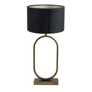 Light & Living tafellamp Jamiri/Praya – ant. brons, zwart – 30x30x67cm Light & Living tafellamp Jamiri/Praya – ant. brons, zwart – 30x30x67cm