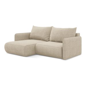 LaMiaSofa hoekbank links Palermo – chenille stof – donkerbeige – 207×1 LaMiaSofa hoekbank links Palermo – chenille stof – donkerbeige – 207×1