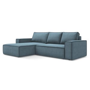 LaMiaSofa hoekbank links Livorno – textuurstof – lichtblauw – 290x185x LaMiaSofa hoekbank links Livorno – textuurstof – lichtblauw – 290x185x