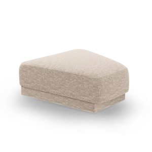 Micadoni Poef Miley chenille, beige – 79x88x40cm Micadoni Poef Miley chenille, beige – 79x88x40cm