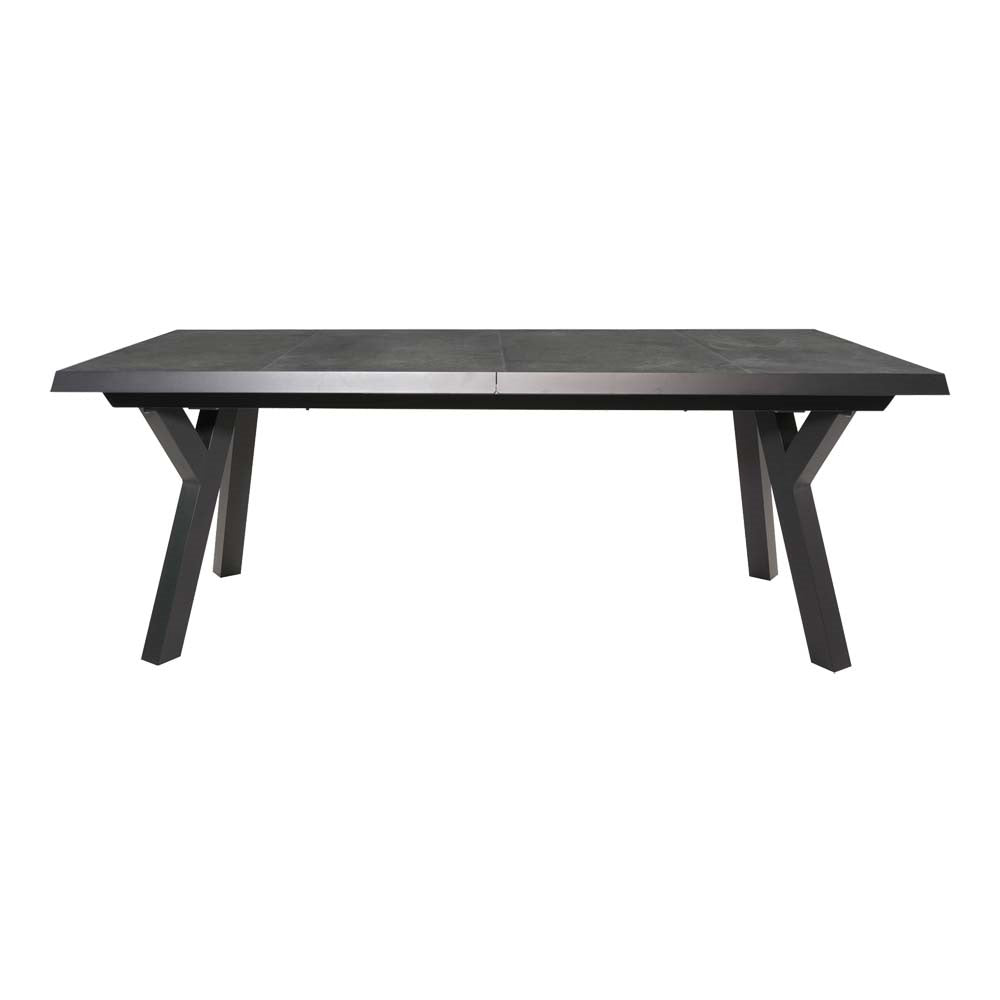 Lesli Living tuintafel Murcia - grijs - 204/264x102cm