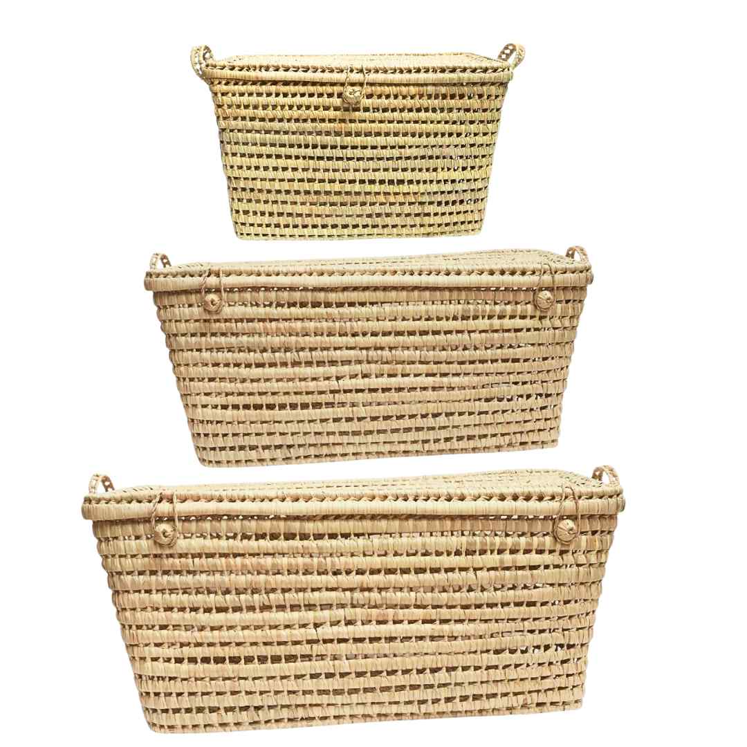 NOA MAY Mand Berber - naturel -palmblad - 80 x 40 x 40 cm