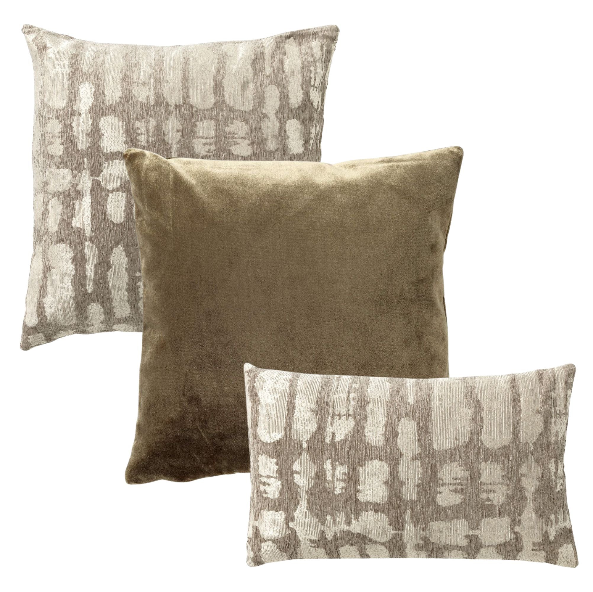 KUSSENSET | 3-delig | Celeste Curated | bruin, groen | Hoii | inclusie