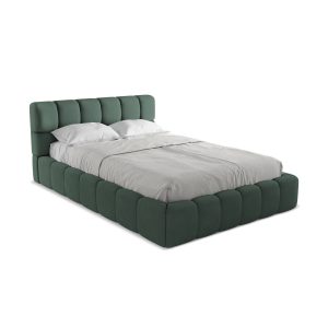 LaMiaSofa Bed met opbergruimte Roma – chenille stof – groente – 160×22 LaMiaSofa Bed met opbergruimte Roma – chenille stof – groente – 160×22
