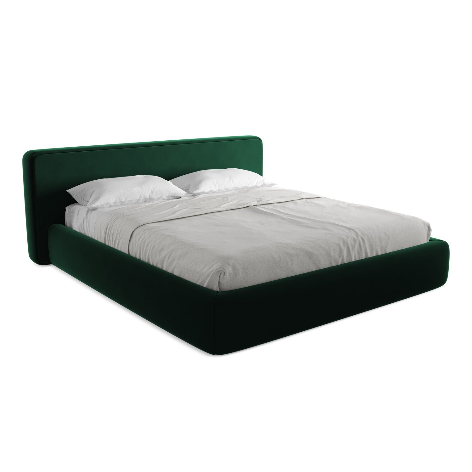 LaMiaSofa Bed met opbergruimte Firenze - velours - flessengroen - 220x