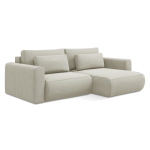 LaMiaSofa hoekbank rechts Perugia – textuurstof – lichtbeige – 240×149 LaMiaSofa hoekbank rechts Perugia – textuurstof – lichtbeige – 240×149