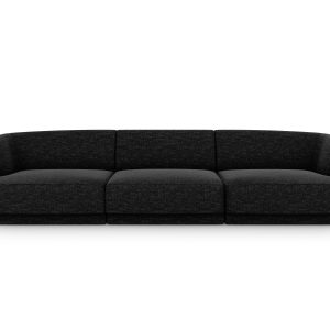 Micadoni Bank Miley 3-zits, structurele stof antraciet – 90x255x70cm Micadoni Bank Miley 3-zits, structurele stof antraciet – 90x255x70cm