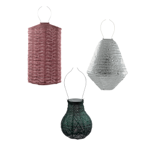Lumiz solar lampion – gondolfo set – 3 stuks Lumiz solar lampion – gondolfo set – 3 stuks