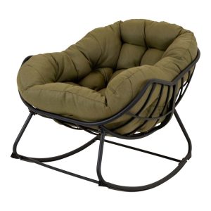 Lesli Living bistrostoel Cozy – groen – 97x117x82cm