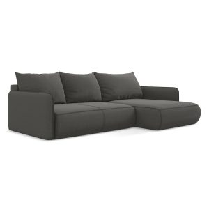 LaMiaSofa hoekbank rechts Palermo – velours – staal – 240x148x86 LaMiaSofa hoekbank rechts Palermo – velours – staal – 240x148x86