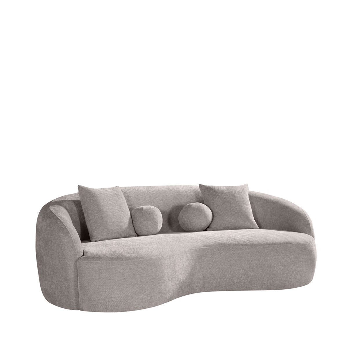 LABEL51 3-Zits Bank Novo - Grijs Stof - 236x124x80cm