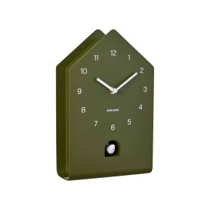 Karlsson wandklok Fino Cuckoo – groen – 9.3×17.2×28.5cm Karlsson wandklok Fino Cuckoo – groen – 9.3×17.2×28.5cm