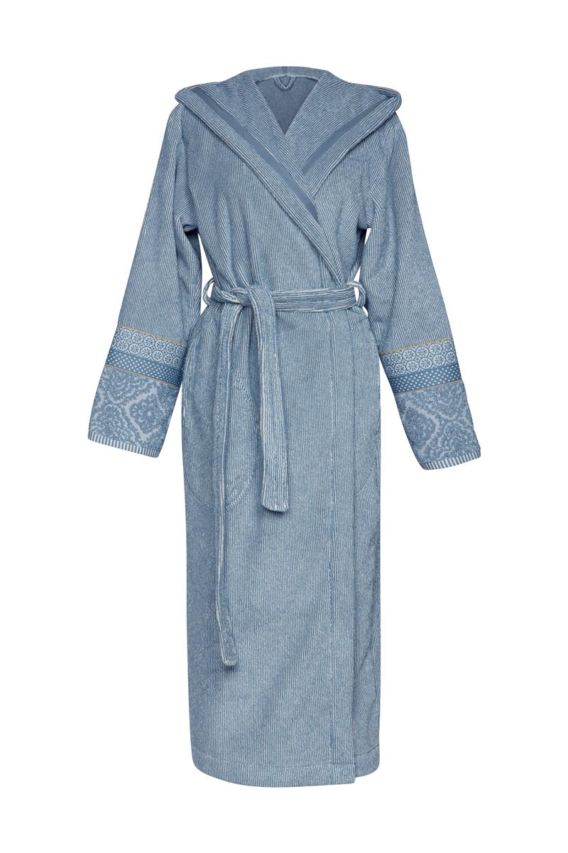 Pip Studio badjas Soft Zellige - XS - blauw grijs