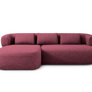 Micadoni linker hoekbank Jenny 5-zits, chenille kersenboom – 145x225x7 Micadoni linker hoekbank Jenny 5-zits, chenille kersenboom – 145x225x7
