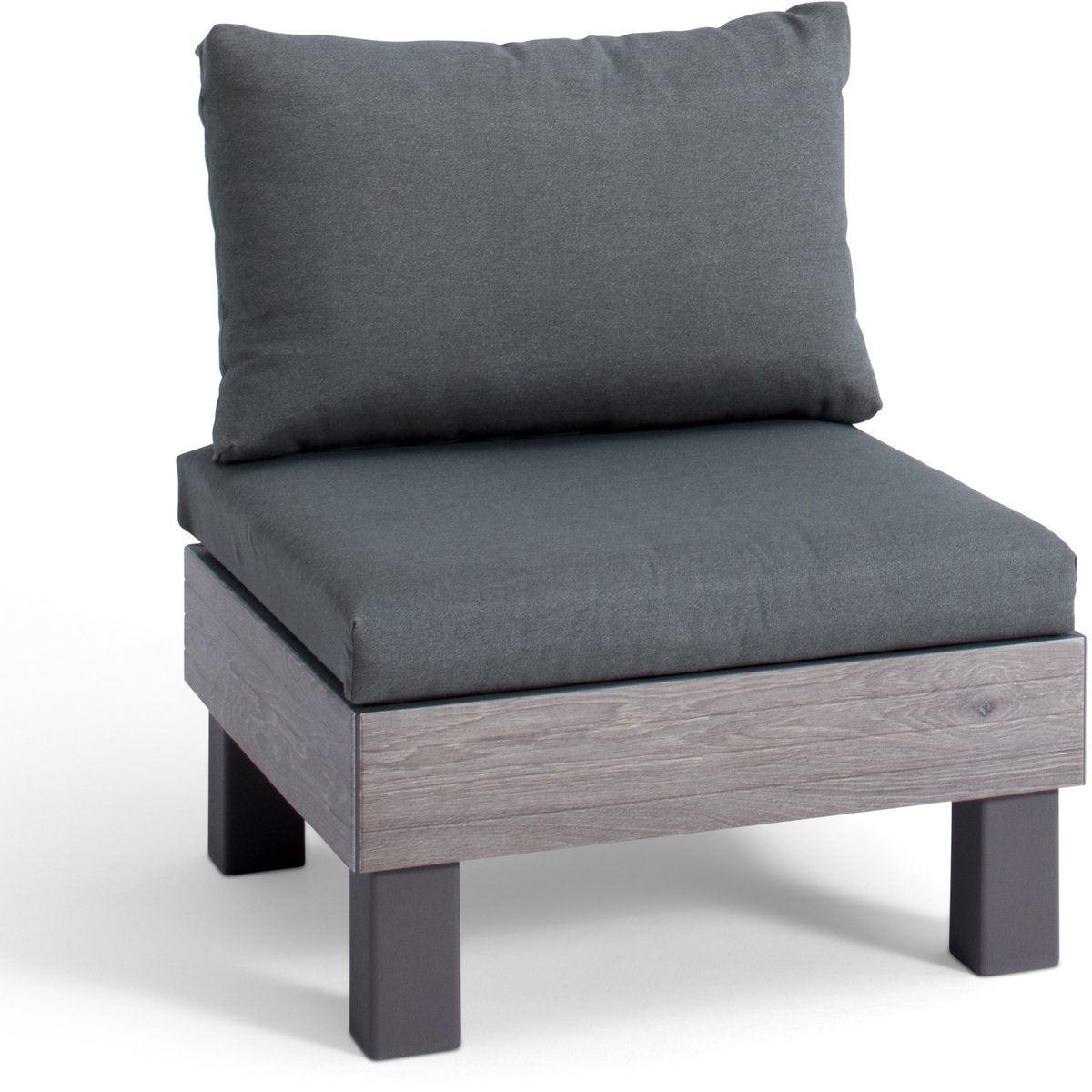 Keter Signature Elements Tuinstoel - met groene kussens - Cappuccino/A
