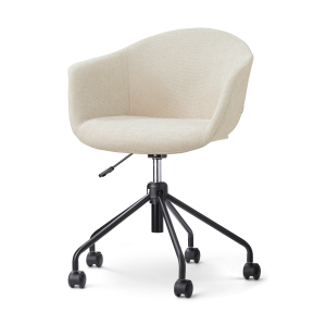 Nolon Nout-Otis Bureaustoel Cottonbeige – Zwart Onderstel Nolon Nout-Otis Bureaustoel Cottonbeige – Zwart Onderstel